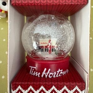 Tim Horton first location globe ornament